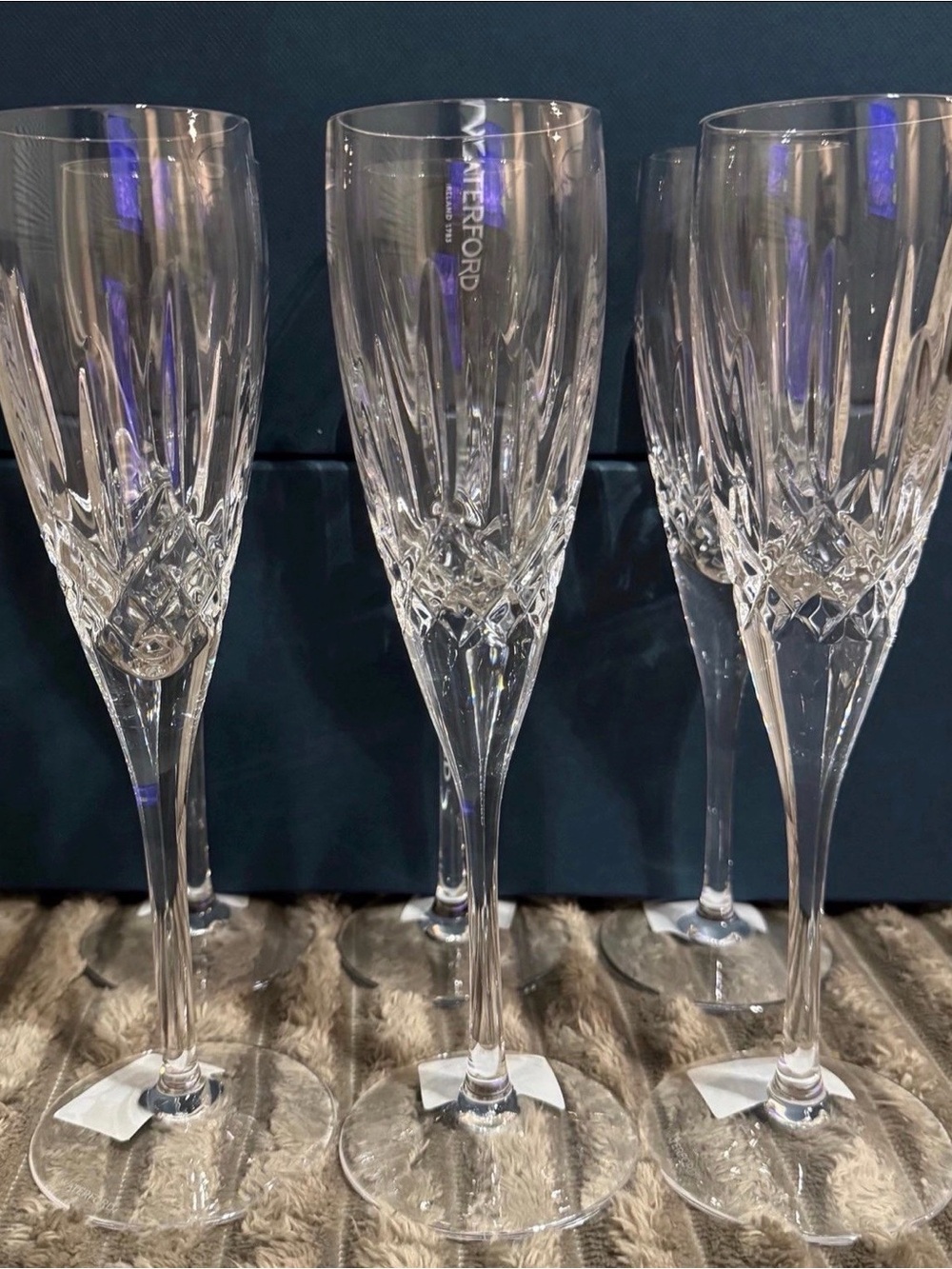 Waterford Lismore Nouveau Champagne Flute Brand new in box Set of 6